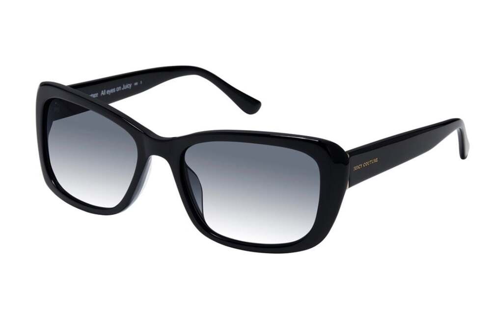 Juicy Couture Black Rectangular Sunglasses w/ Gray Lenses NWOT- MSRP $130